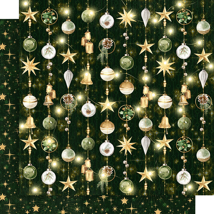 Graphic 45 - Merry & Bright - Jingle Bells - 12 x 12"