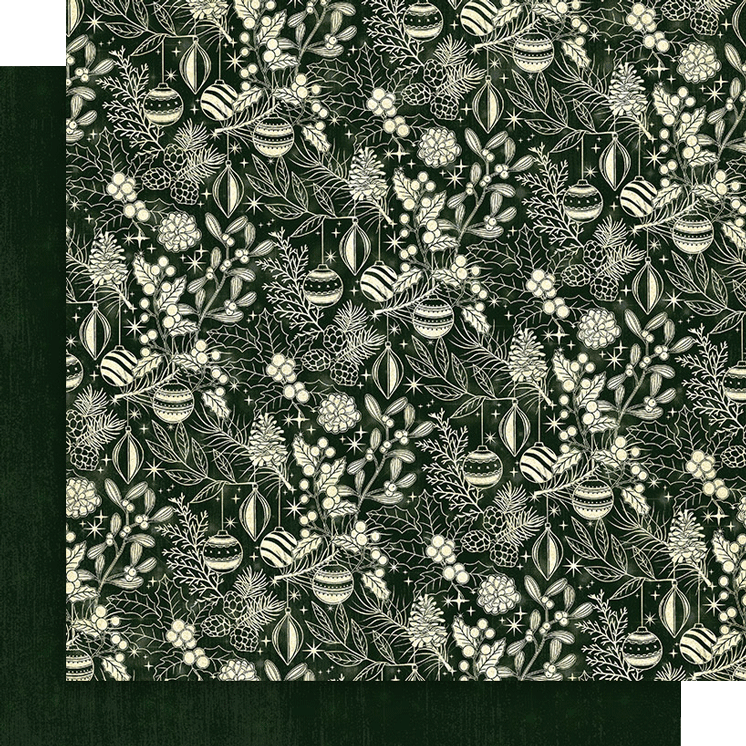 Graphic 45 - Merry & Bright - Patterns and Solids Paper Pad 12 x 12"