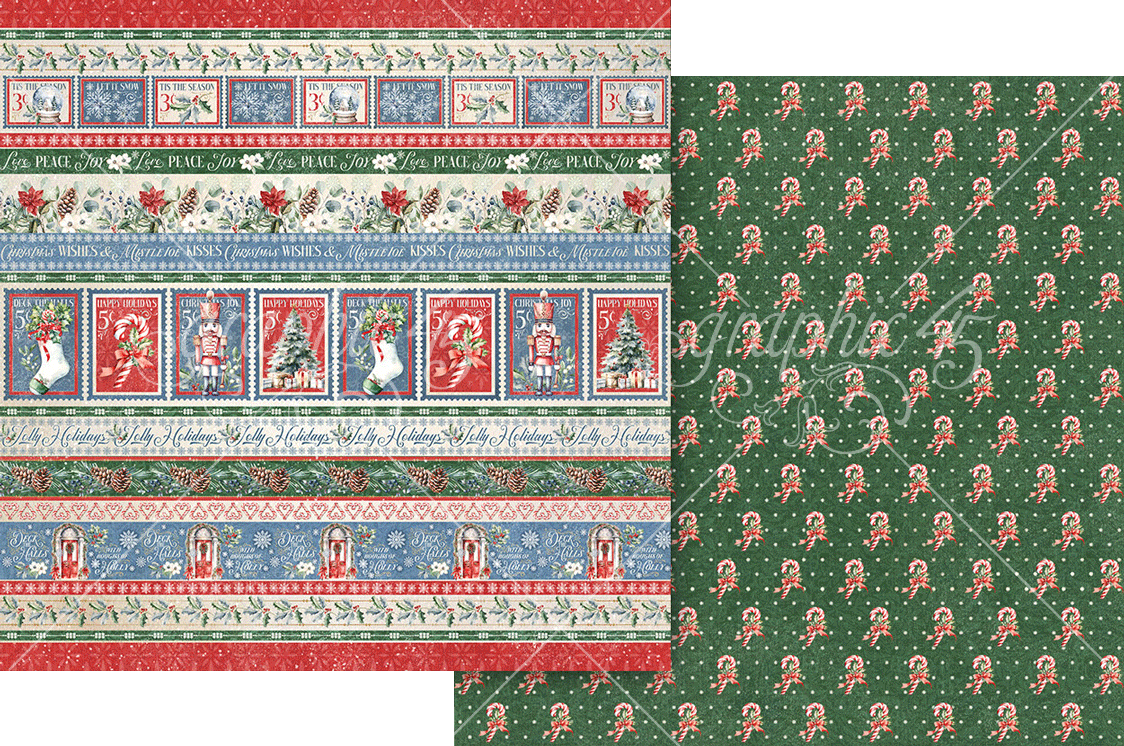 Graphic 45 - Deck The Halls - Paper Pad - 12 x 12"