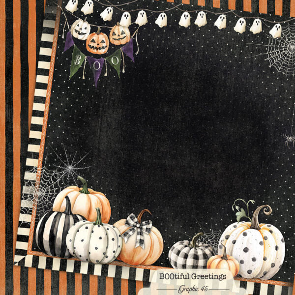 Graphic 45 - BOOtiful Greetings - Paper Pad 8x8"