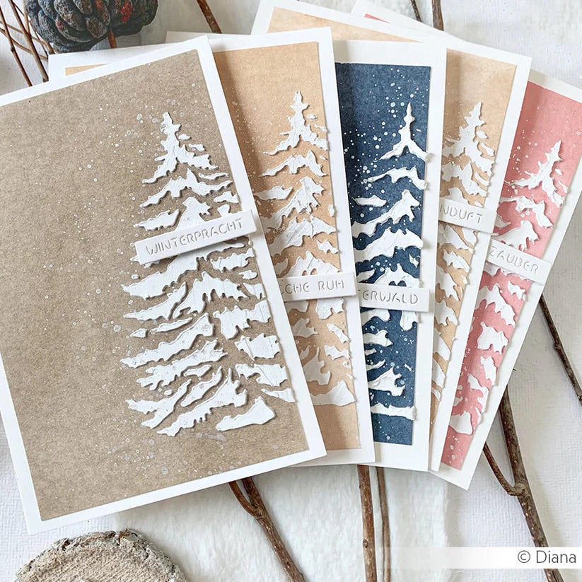 Alexandra Renke - Stencil -Tannenbaum