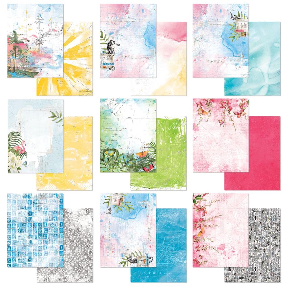 49 and Market - Vintage Artistry Sunburst Collection pack - 6" x 8"