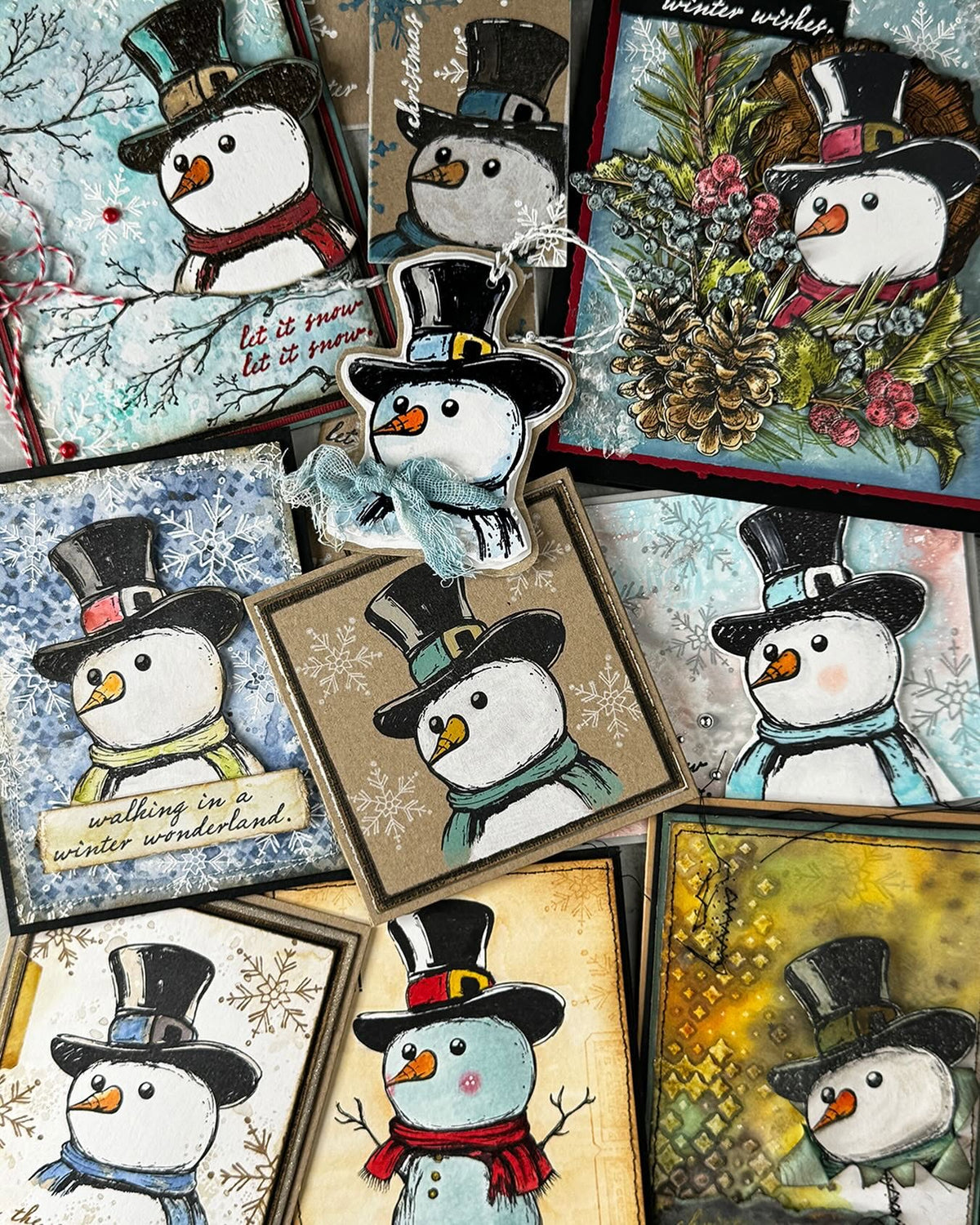 Tim Holtz Collection - Cling Stamps - Mr. Frostie