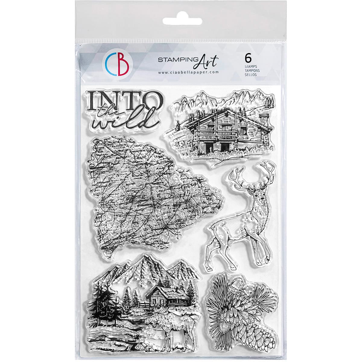 Ciao Bella - Clear Stamps - Into the wild  - 6 x 8"