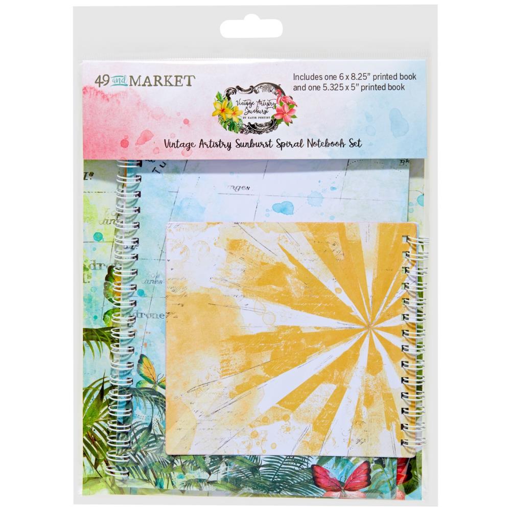 49 and Market - Vintage Artistry Sunburst - Spiral Notebook Set