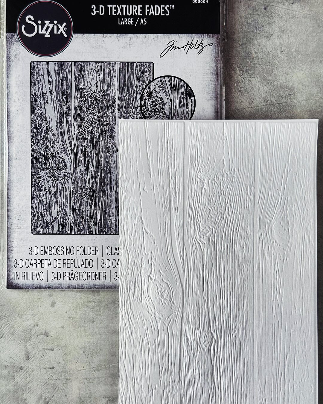 Sizzix/Tim Holtz - 3D Embossing Folder - Vault - Lumber Large - A5