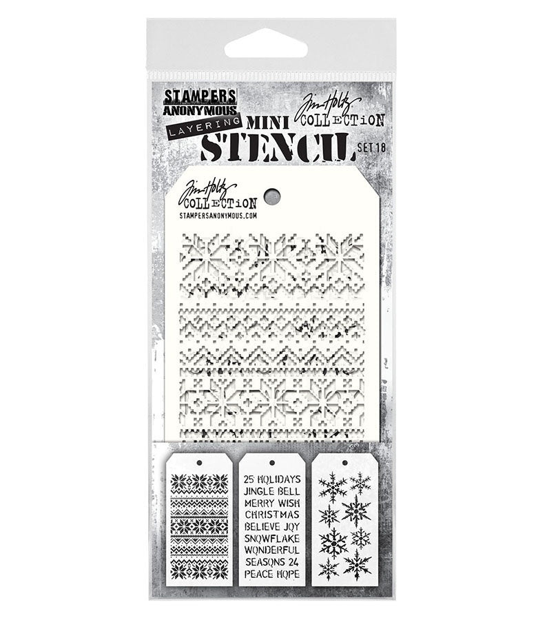 Tim Holtz - Mini Stencil Set #18