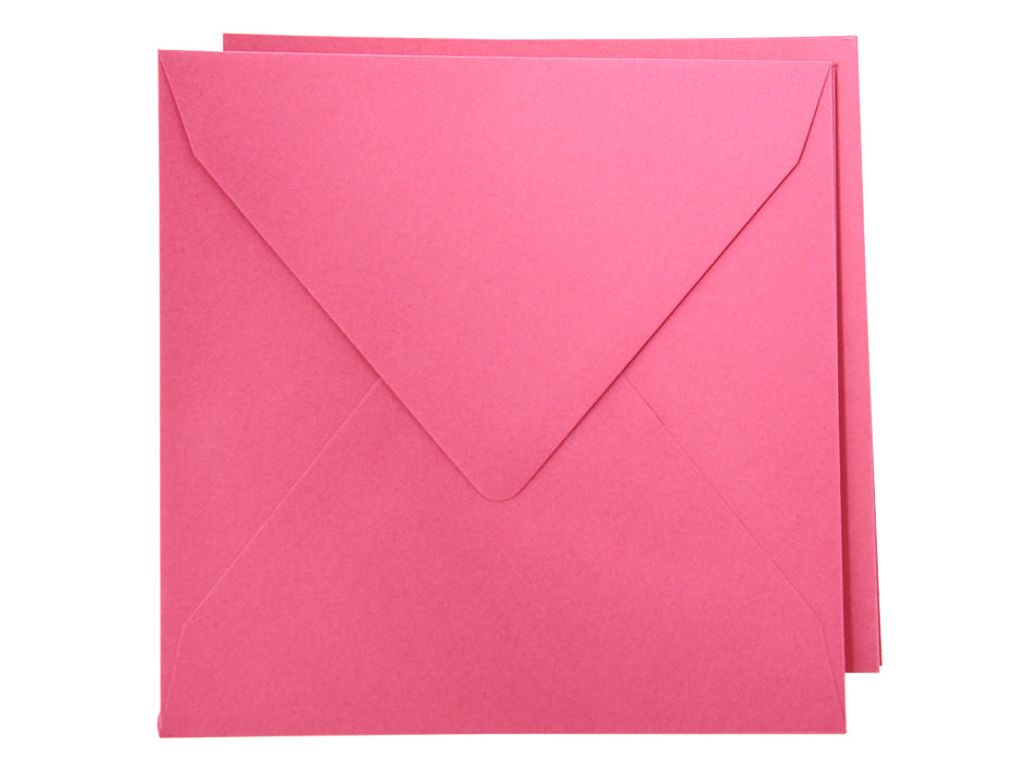 Staz - Kort & Konvolutt - 16 x 16 cm - Fuchsia