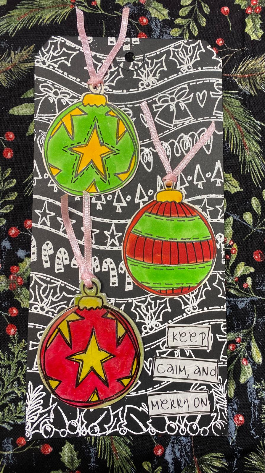 Dylusions - Cling Stamps - Rock Your Christmas