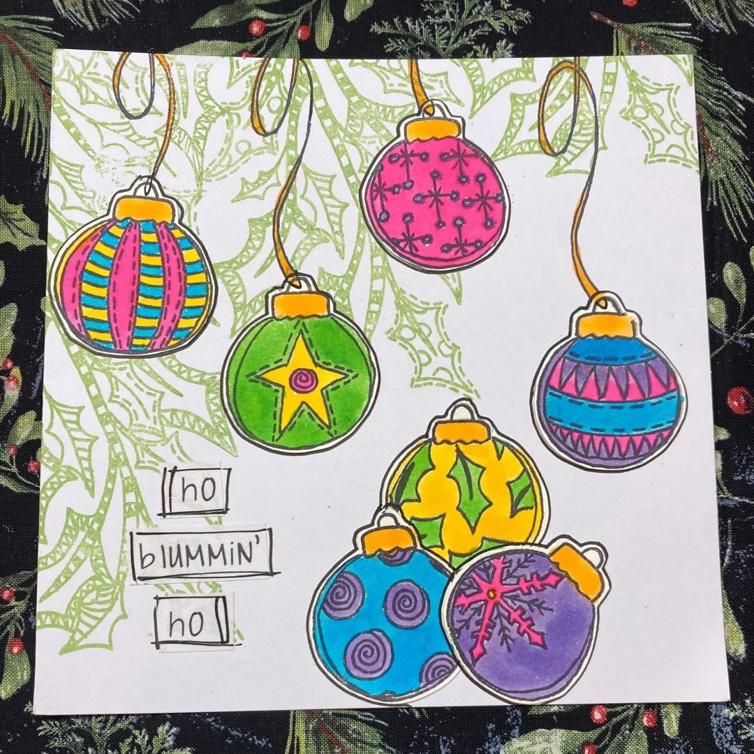 Dylusions - Cling Stamps - Hanging Your Baubles
