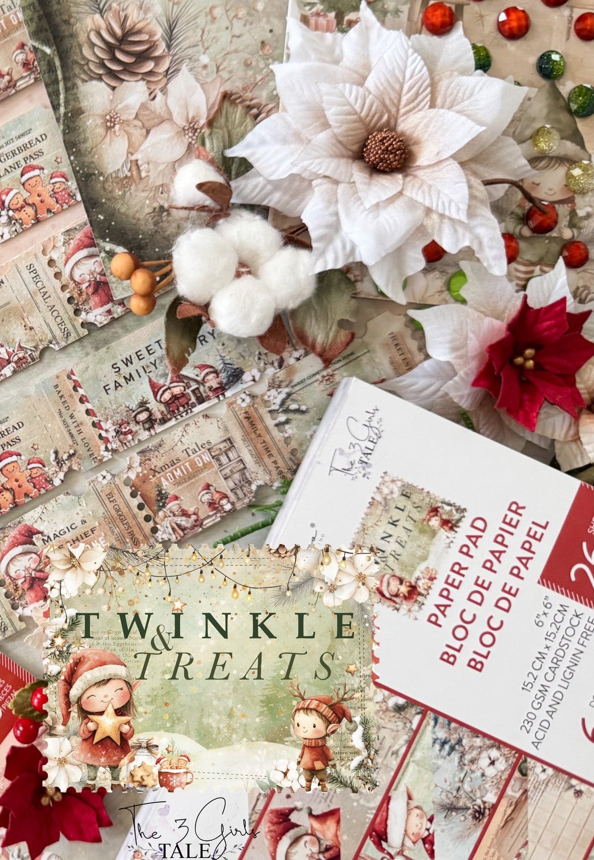 Prima - Twinkle & Treats - Flowers - Twinkle Poinsettias