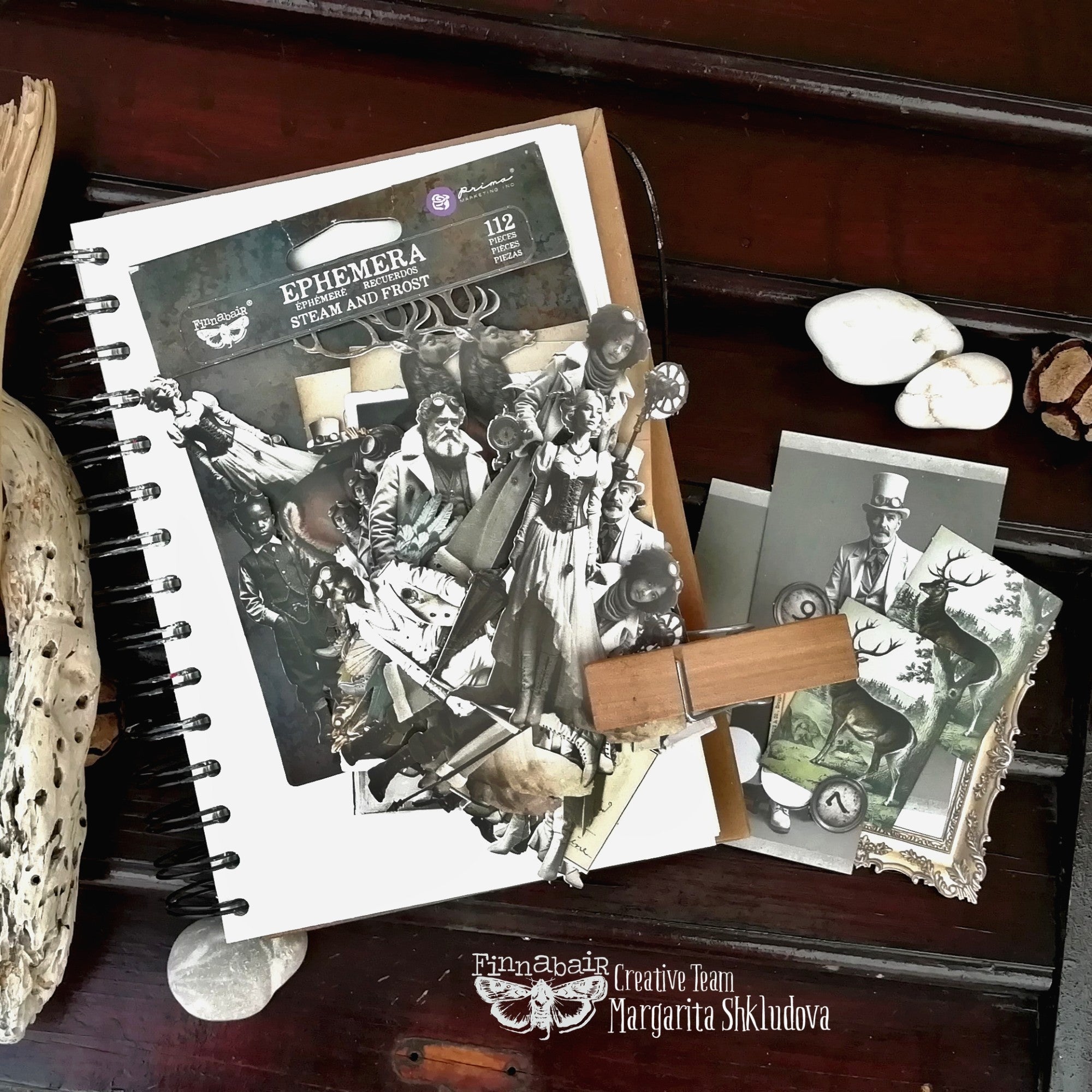 Prima - Finnabair Ephemera - Steam and Frost