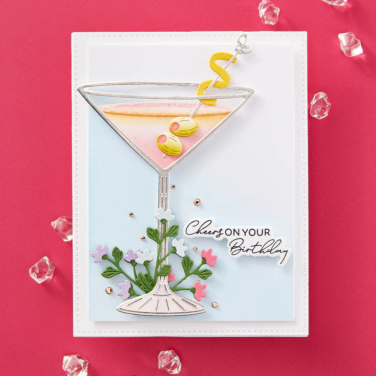 Spellbinders - Dies - Olive Martinis Etched Dies from the Happy Hour Collection