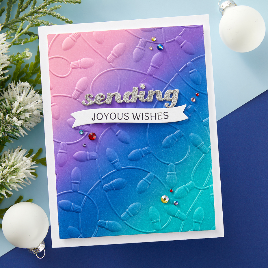 Spellbinders - Holiday Lights - 3D Embossing