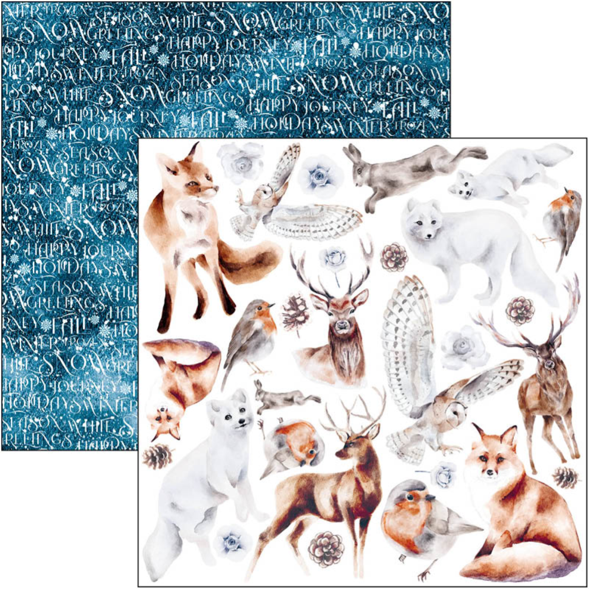 Ciao Bella - Winter Journey - Fussy Cut - Paper Pad - 6 x 6"