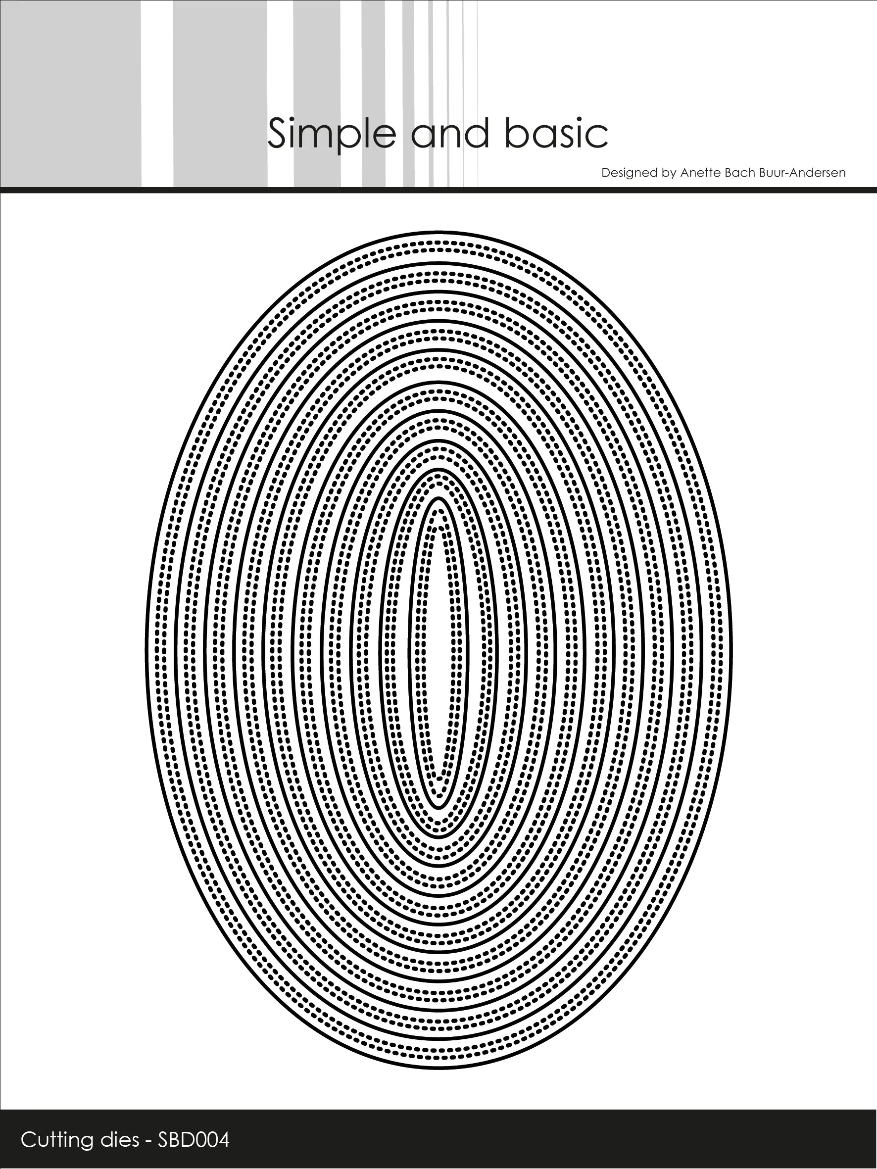 Simple and Basic - Dies - Double Pierced Oval