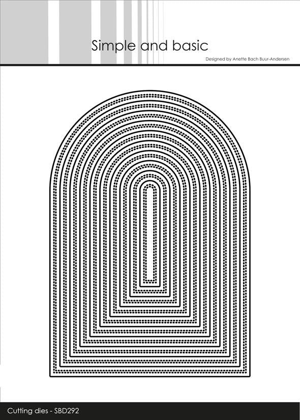 Simple and Basic - Dies - Double Pierced Arches A6