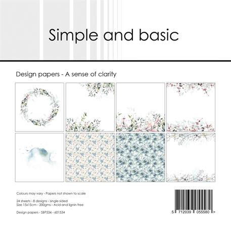 Simple and Basic - A sense of clarity - Paper Pack 6 x 6"
