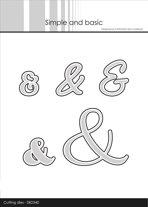 Simple And Basic Dies Ampersand Outline