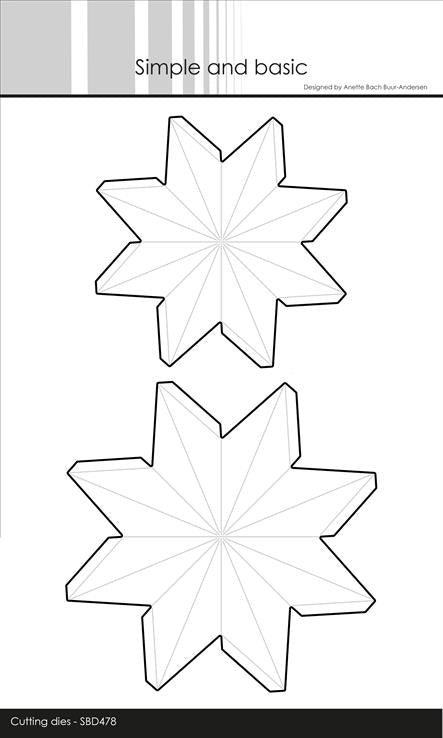 Simple and Basic - Dies - Star ornament Small/Medium