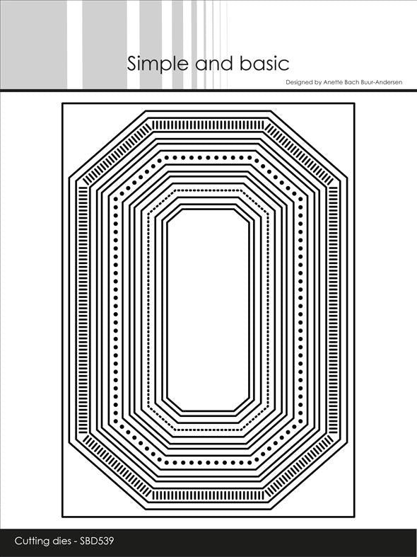 Simple and Basic - Dies - Misc Edged Borders A6