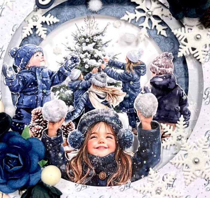 Bikuben Hobby - Klippeark A4 - Blå vinter