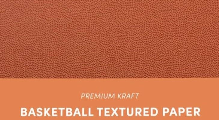 The Paper Company - Decorative Paper - Basketball - 12 x 12"