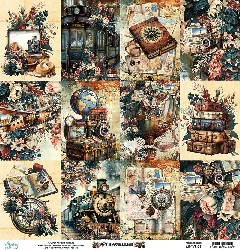 Mintay Papers - Traveller - 06 - 12 x 12"