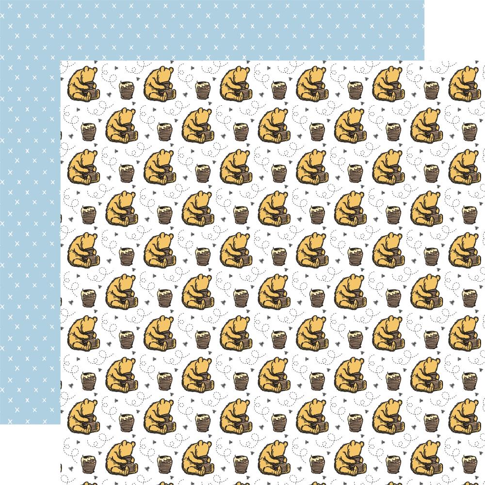 Echo Park - Winnie the Pooh - Honey and Pooh Bear Paper - 12 x 12"