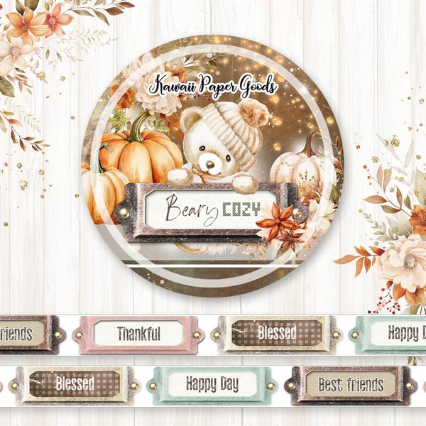 Memory Plae - Beary Cozy - Washi Tape