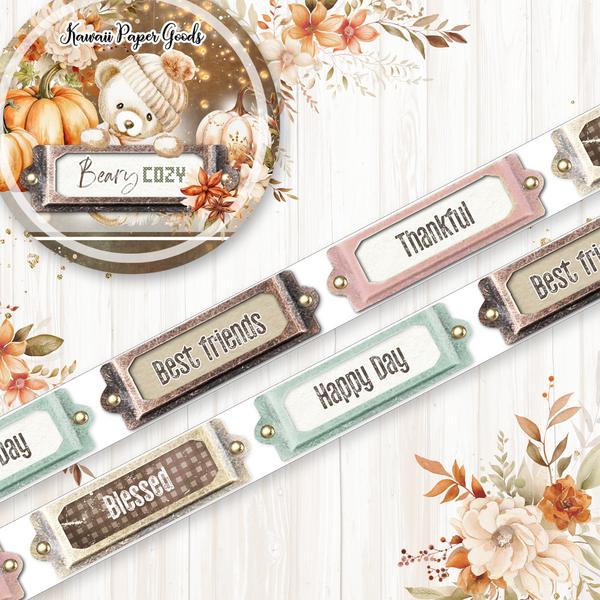 Memory Plae - Beary Cozy - Washi Tape