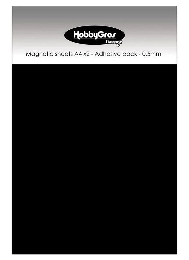 Magnetic Sheets - Adhesive Back - 2pk - A4