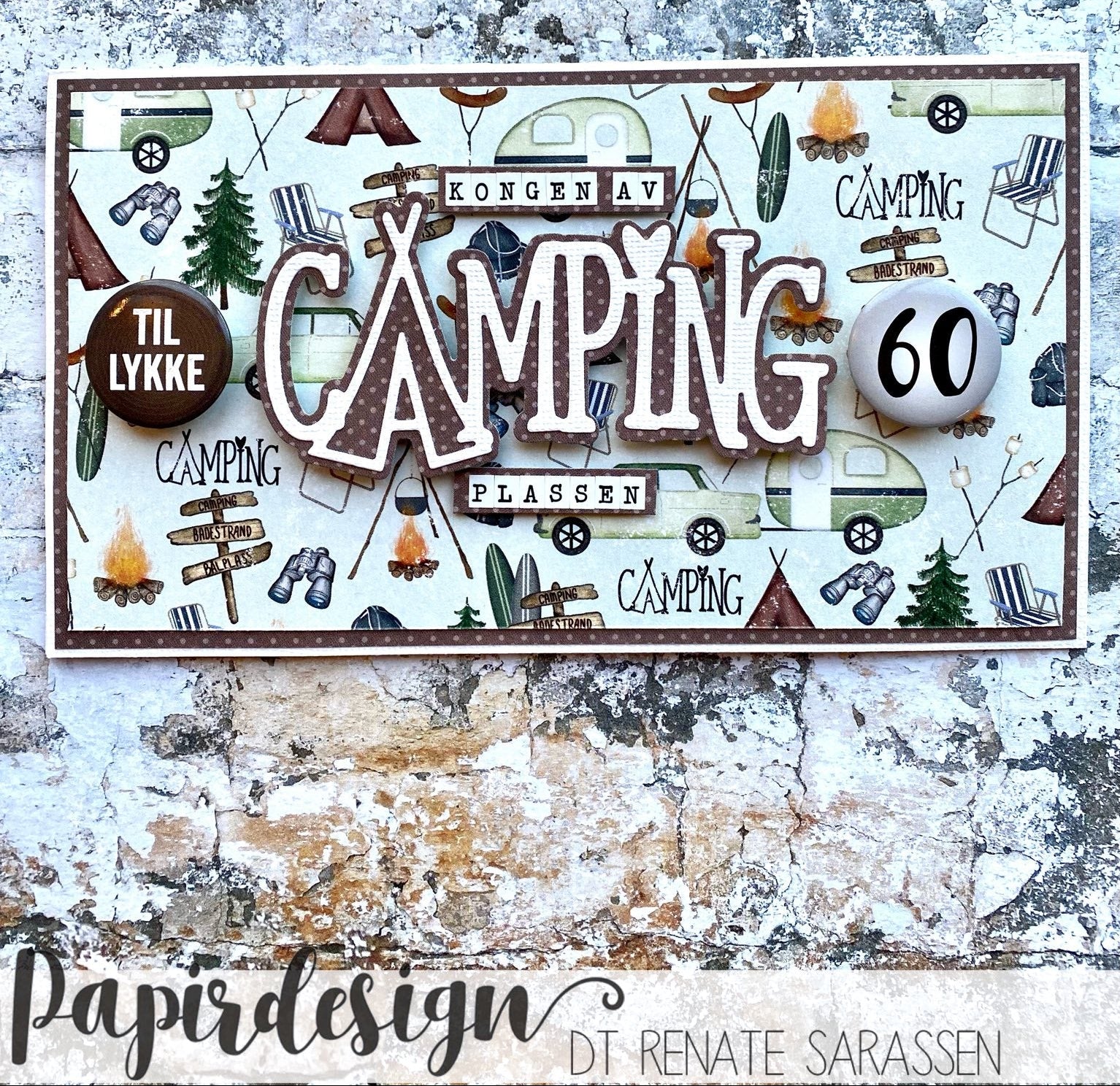 Papirdesign - Dies - Camping
