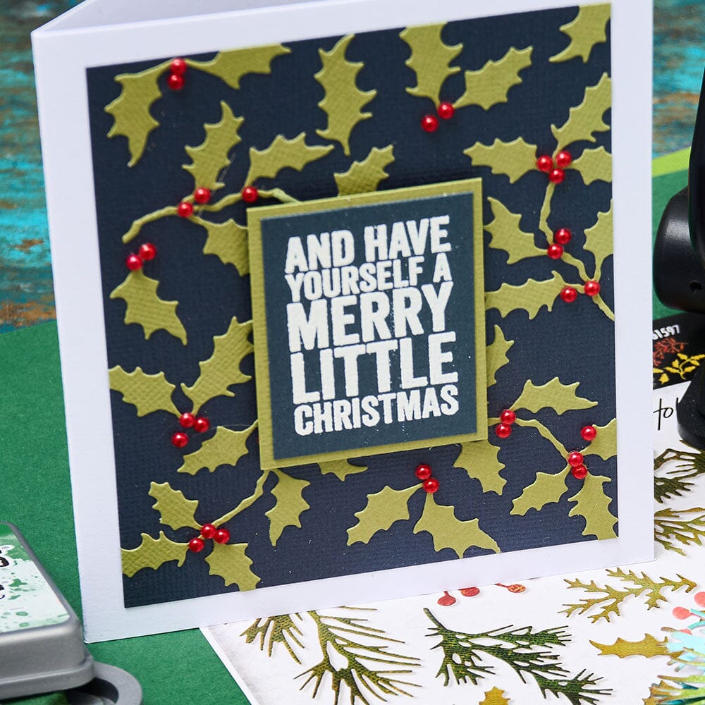 Sizzix - Tim Holtz Alterations - Thinlits - Mini Holiday Greens