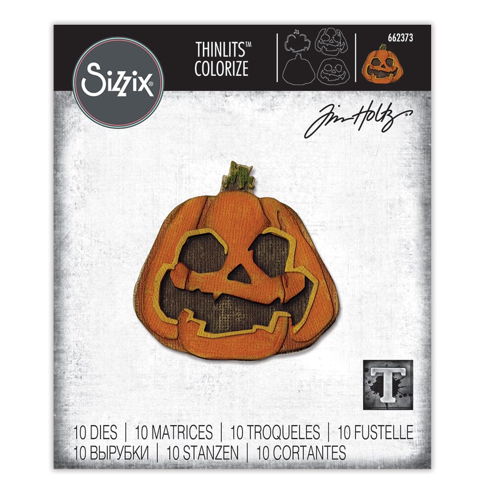 Sizzix - Tim Holtz Alterations - Thinlits - Jack-O-Lantern
