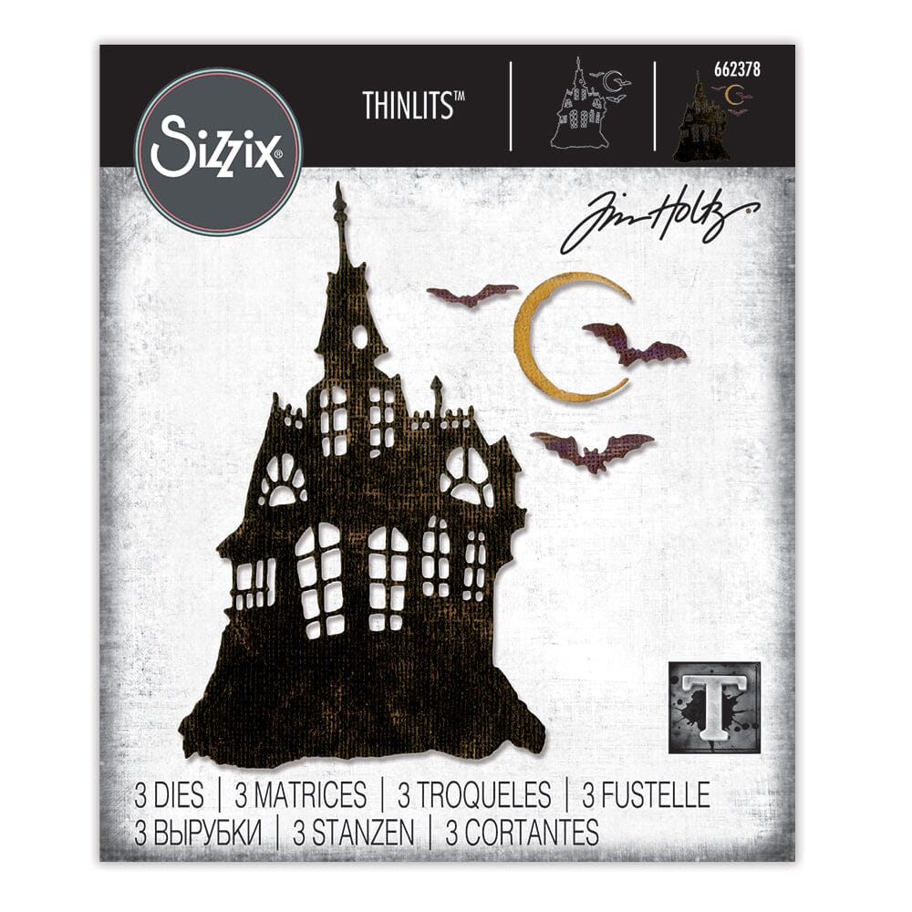 Sizzix - Tim Holtz Alterations - Thinlits - Haunted House Dies