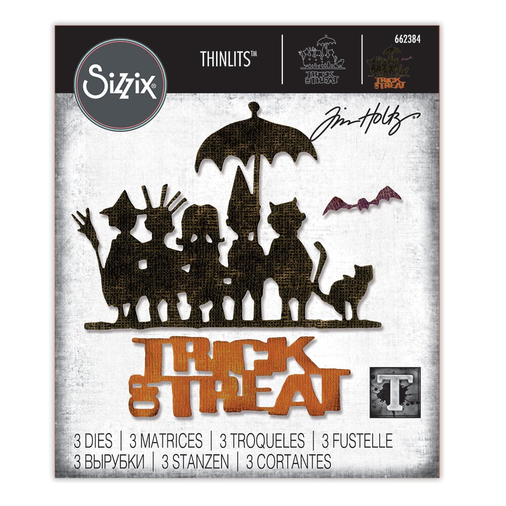 Sizzix - Tim Holtz Alterations - Thinlits - Trick & Treat Dies