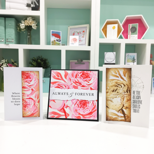 Sizzix - Layered Stencil Set - Peony