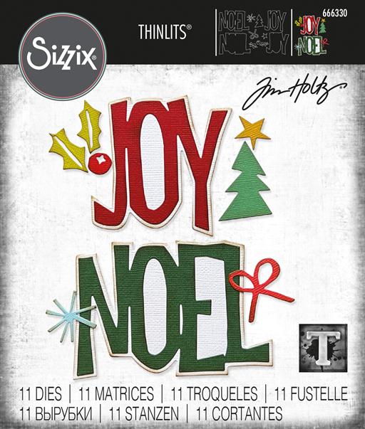 Sizzix - Tim Holtz - Thinlits  Dies - Big Tidings