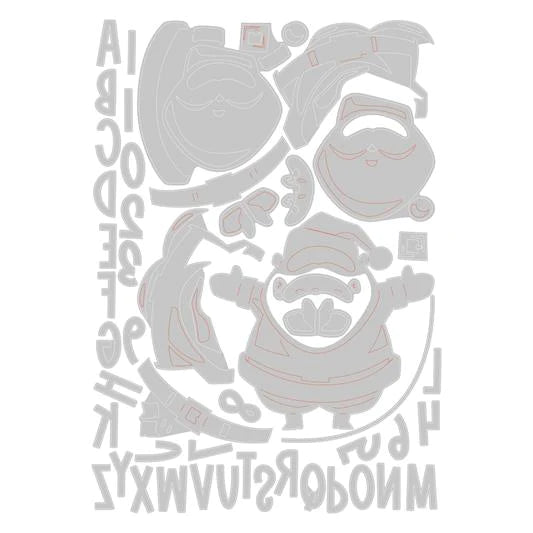 Sizzix - Tim Holtz - Thinlits Colorize Dies - Santa Greetings