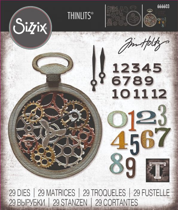 Sizzix - Tim Holtz - Thinlits Dies - Vault 2024 - Watch Gears