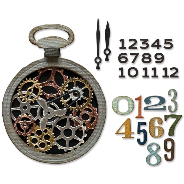 Sizzix - Tim Holtz - Thinlits Dies - Vault 2024 - Watch Gears