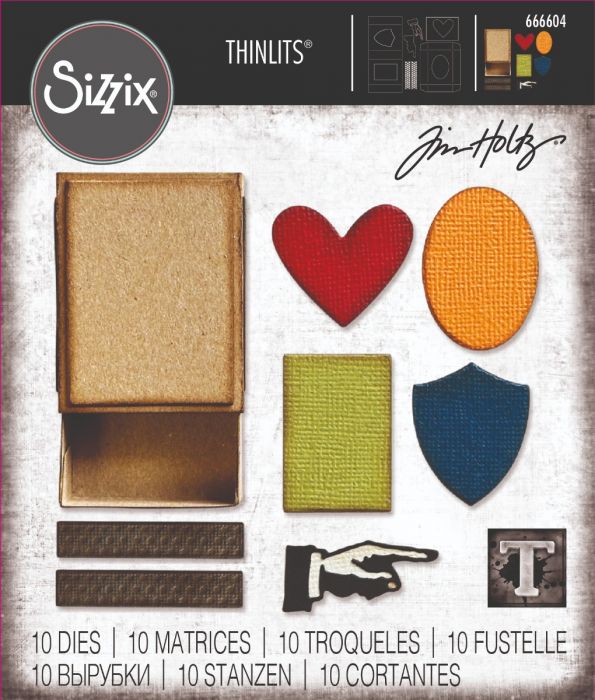 Sizzix - Tim Holtz - Thinlits Dies - Vault 2024 - Matchbox