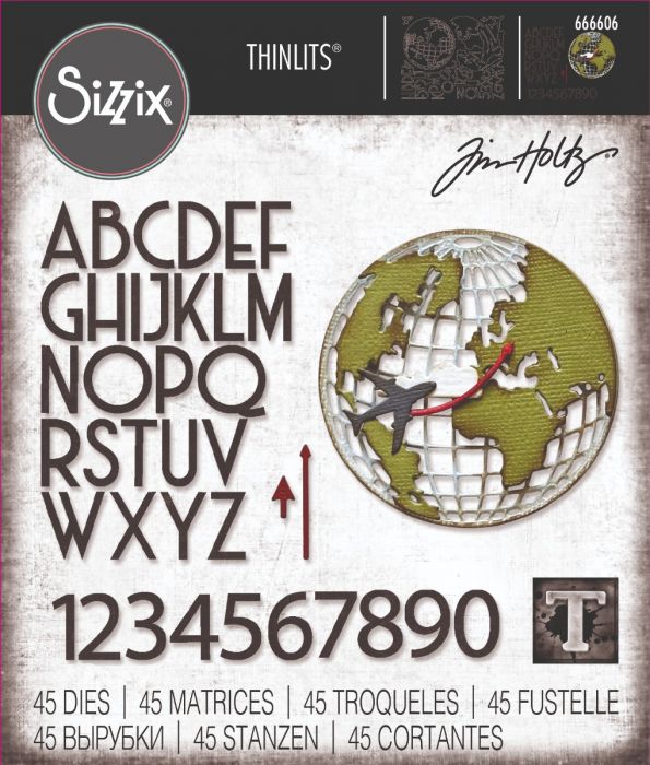 Sizzix - Tim Holtz - Thinlits Dies - Vault 2024 - World Traveler