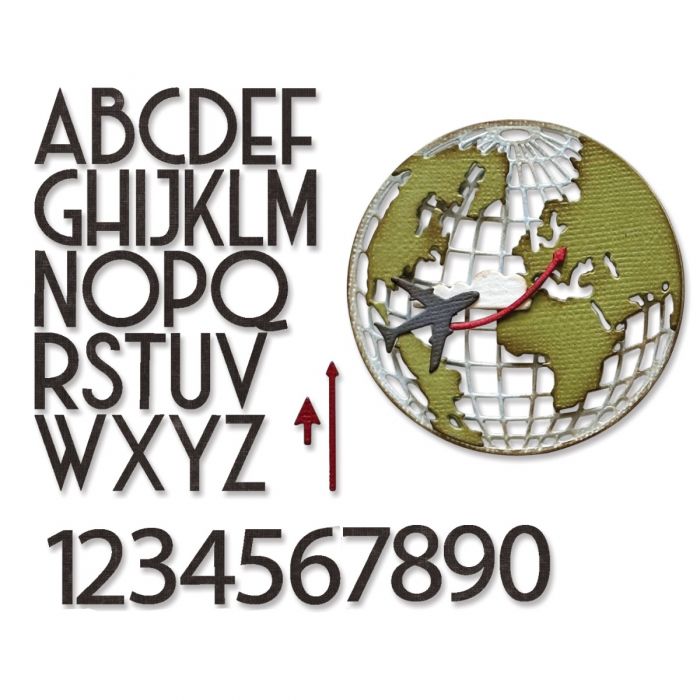 Sizzix - Tim Holtz - Thinlits Dies - Vault 2024 - World Traveler