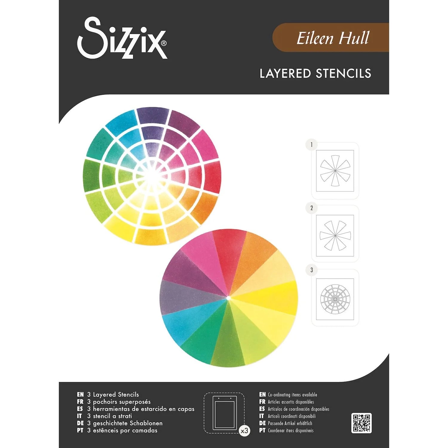 Sizzix - Layered stencils - Color Wheel