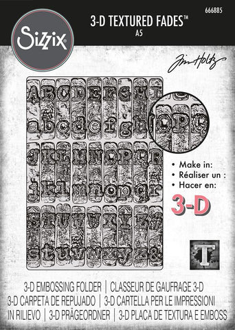 Sizzix/Tim Holtz - 3D Embossing Folder - Vault - Typewriter Large - A5