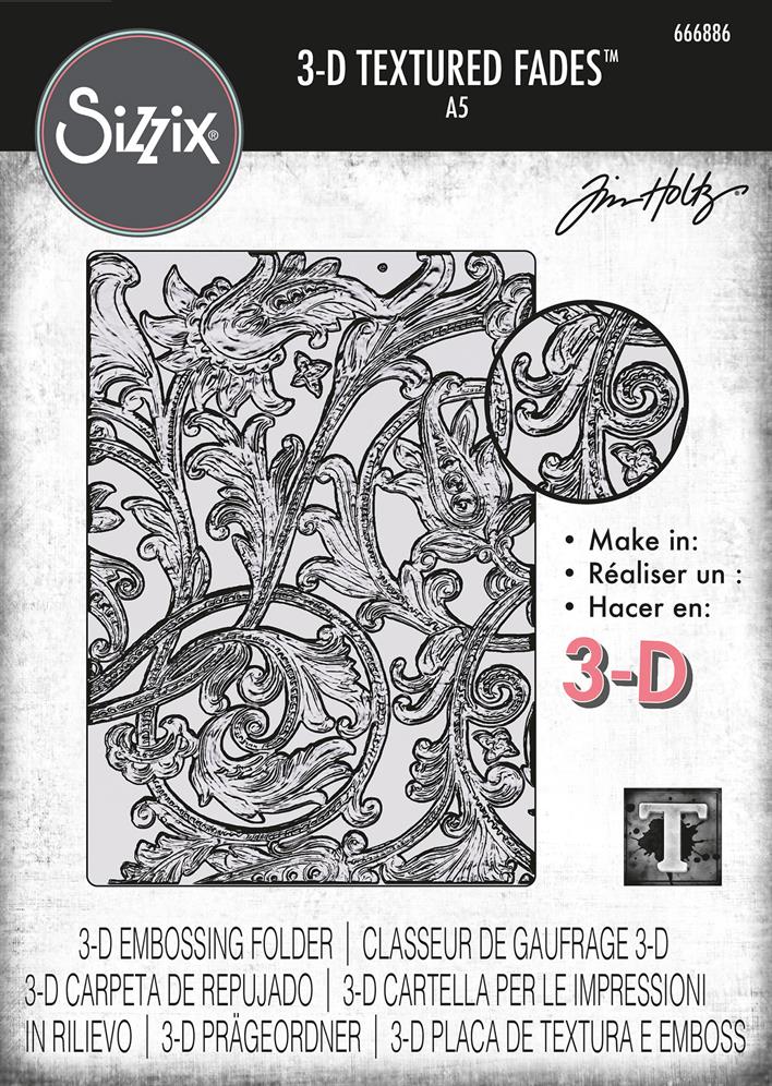 Sizzix/Tim Holtz - 3D Embossing Folder - Vault - Entangled Large - A5