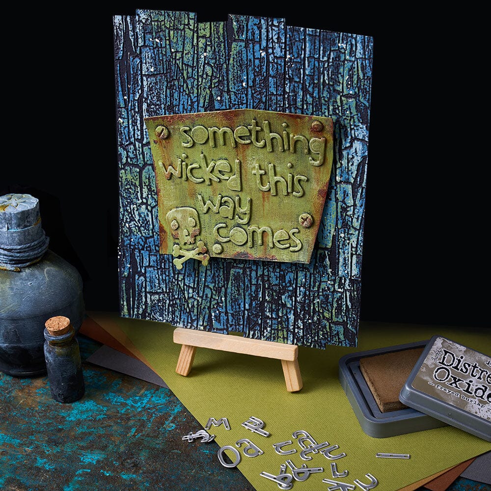 Sizzix/Tim Holtz - 3D Embossing Folder - Vault - Cracked Large - A5