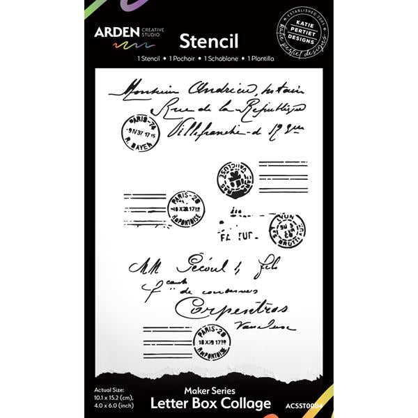 Arden Creative Studio - Stencil - Letter box collage